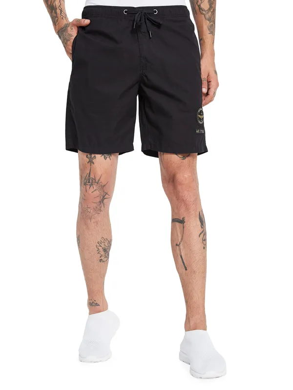 Octave Men Mid-Rise Cotton Sports Shorts