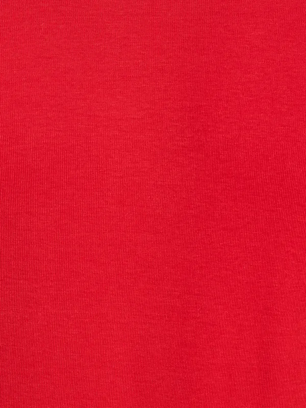 METTLE Men Red Raw Edge T-shirt