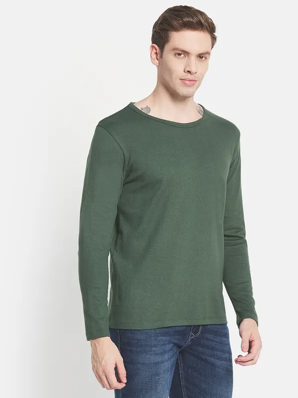 Men Green T-shirt