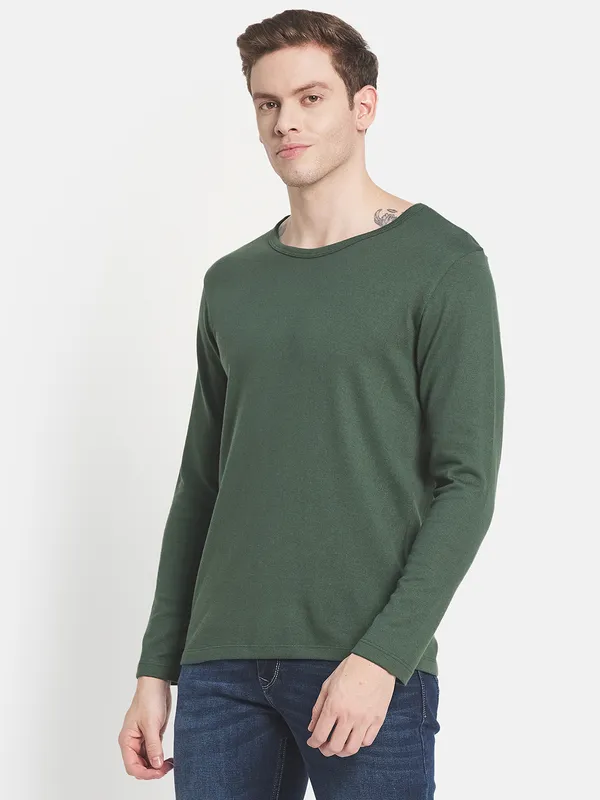 Men Green T-shirt