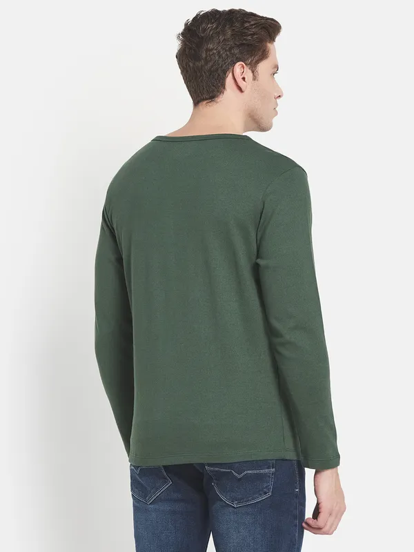 Men Green T-shirt