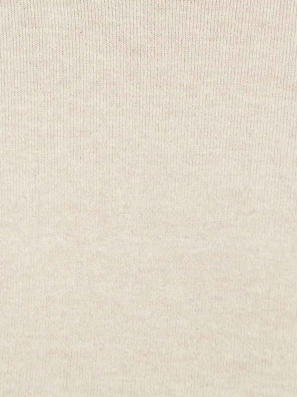 METTLE Men Cream-Coloured Raw Edge T-shirt