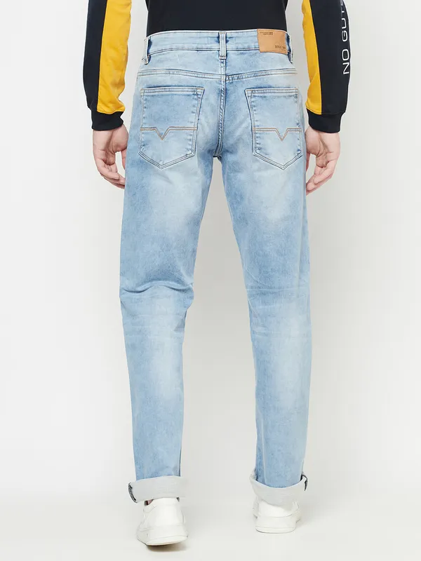 Men Dark Blue Jeans