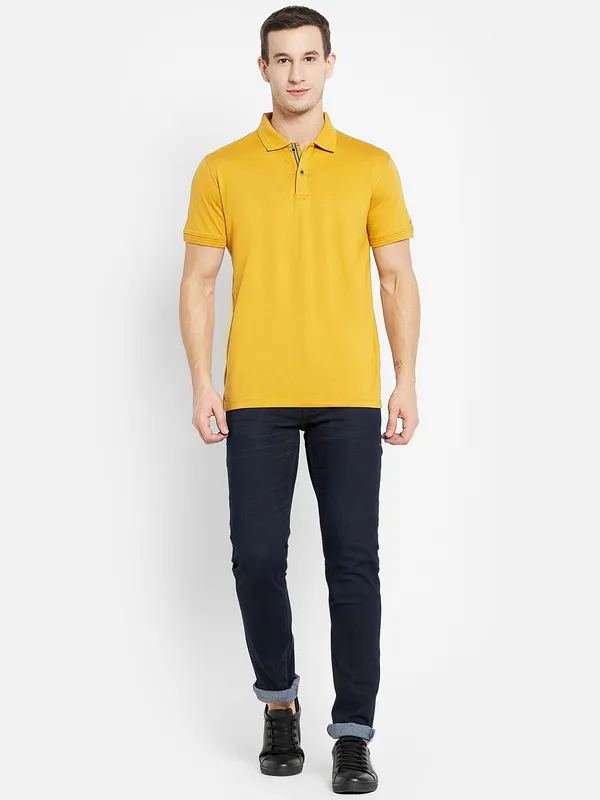 Men DUSTY MUSTARD T-SHIRT