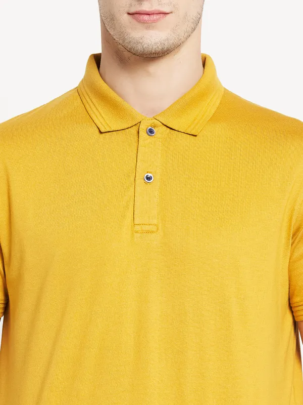 Men DUSTY MUSTARD T-SHIRT