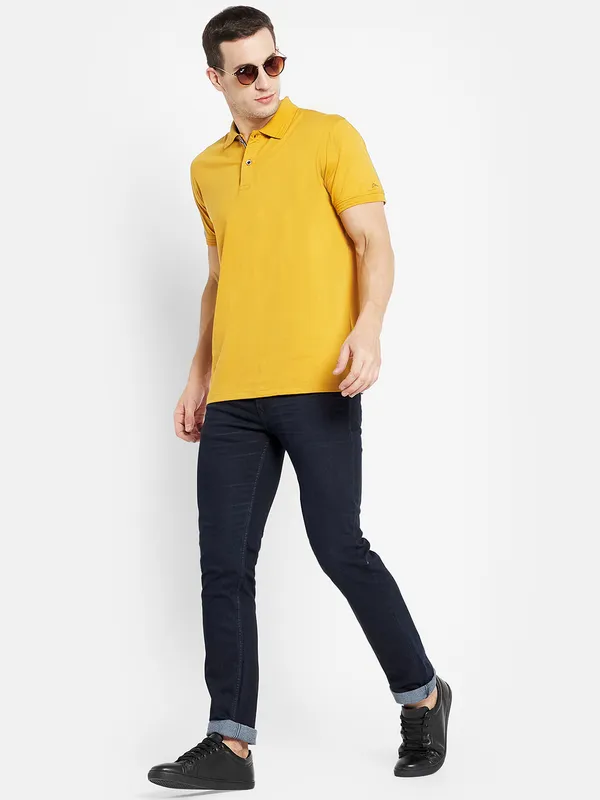 Men DUSTY MUSTARD T-SHIRT