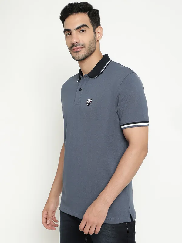 Octave Polo Collar Cotton T-shirt