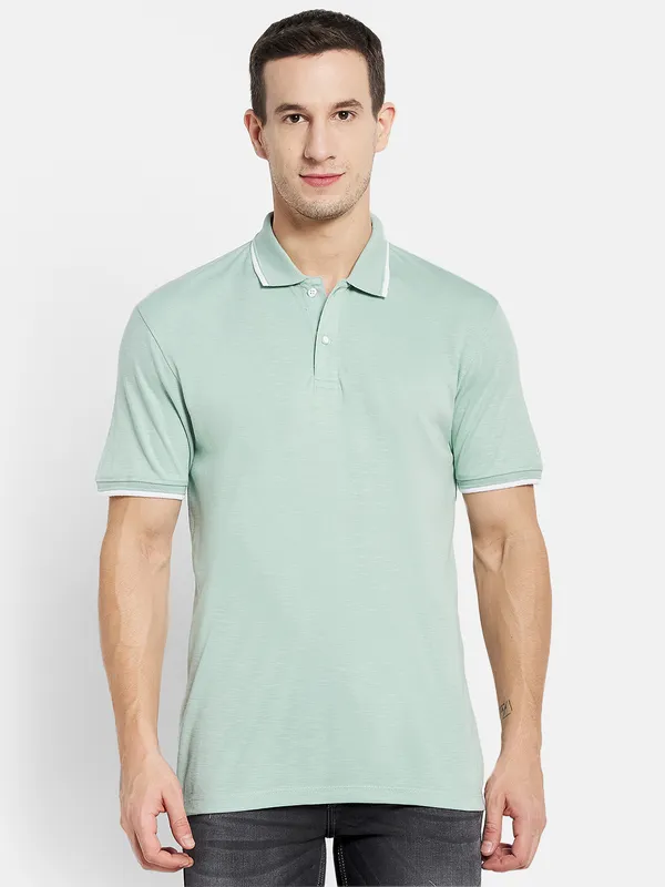 Men MISTY GREEN T-SHIRT