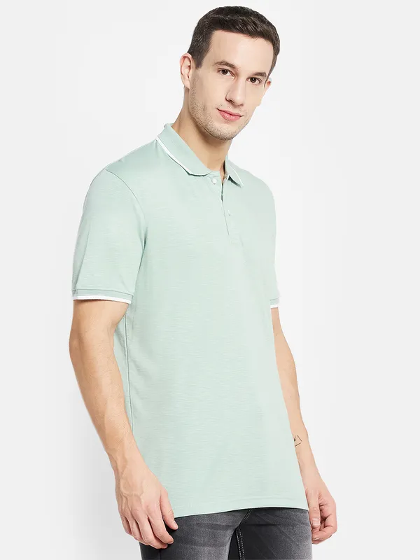 Men MISTY GREEN T-SHIRT