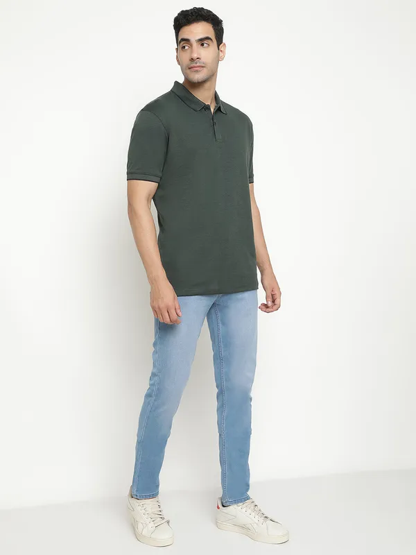 Octave Polo Collar Short Sleeves Cotton T-Shirt
