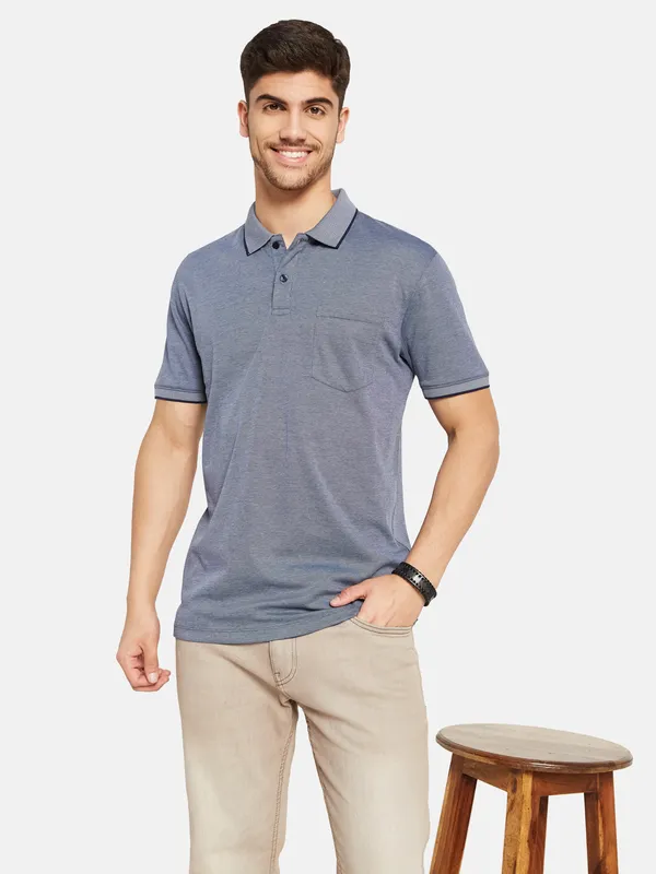 Basic Polo T-shirt with Chest Pocket