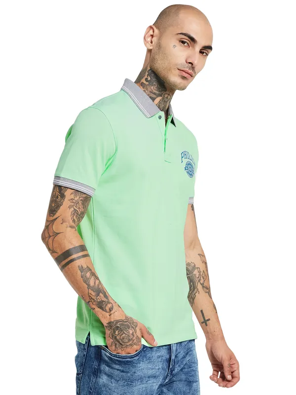 Octave Polo Collar Cotton T-shirt