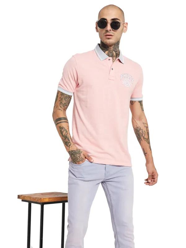 Octave Polo Collar Cotton T-shirt