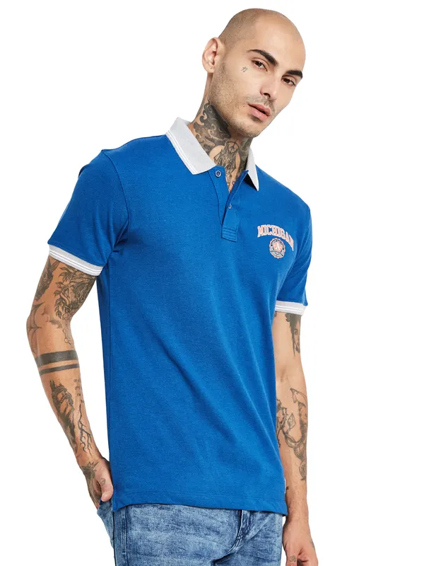 Octave Polo Collar Cotton T-shirt