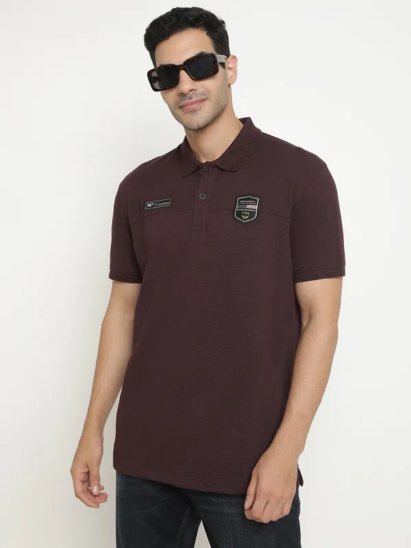 Octave Short Sleeves Polo Collar Cotton T-shirt