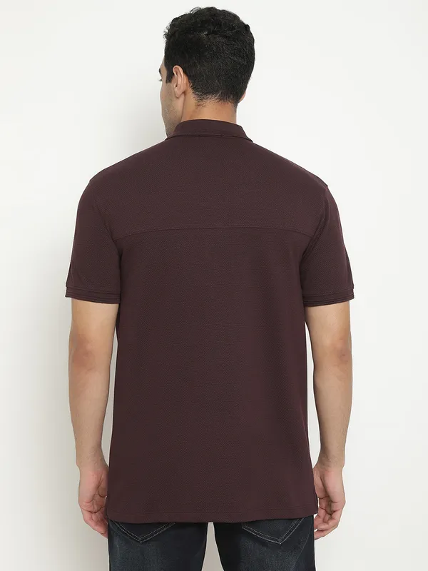 Octave Short Sleeves Polo Collar Cotton T-shirt