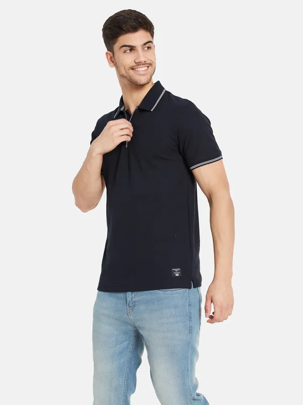 Half Zip Polo T-Shirt