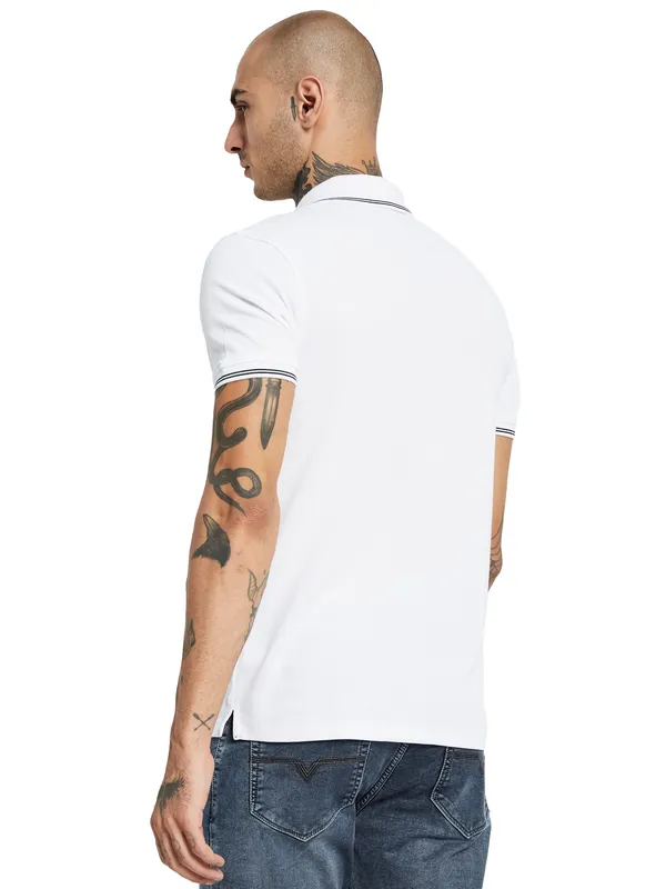 Octave Polo Collar Cotton T-shirt