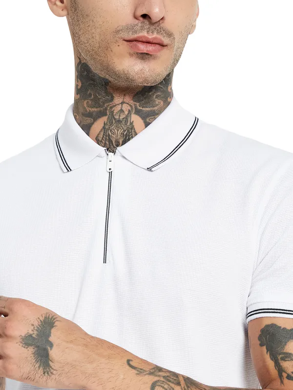 Octave Polo Collar Cotton T-shirt