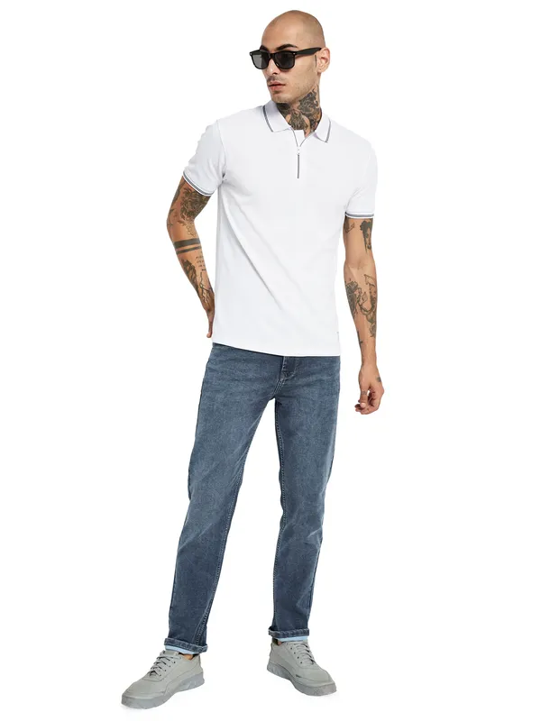 Octave Polo Collar Cotton T-shirt