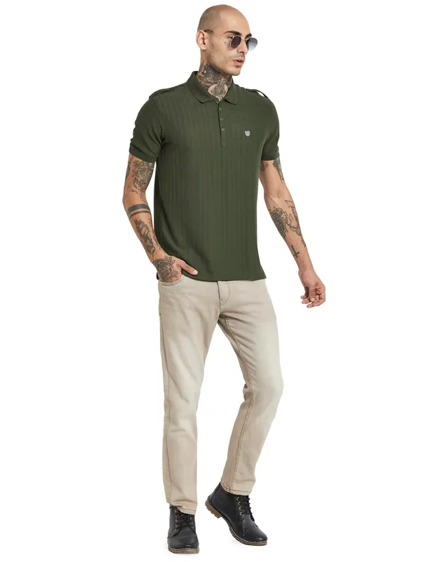 Octave Polo Collar Cotton T-shirt