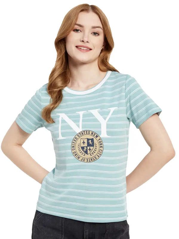 NY Typographic Print T-Shirt