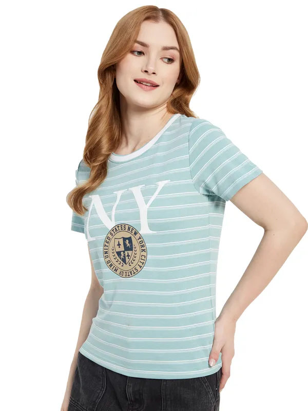 NY Typographic Print T-Shirt