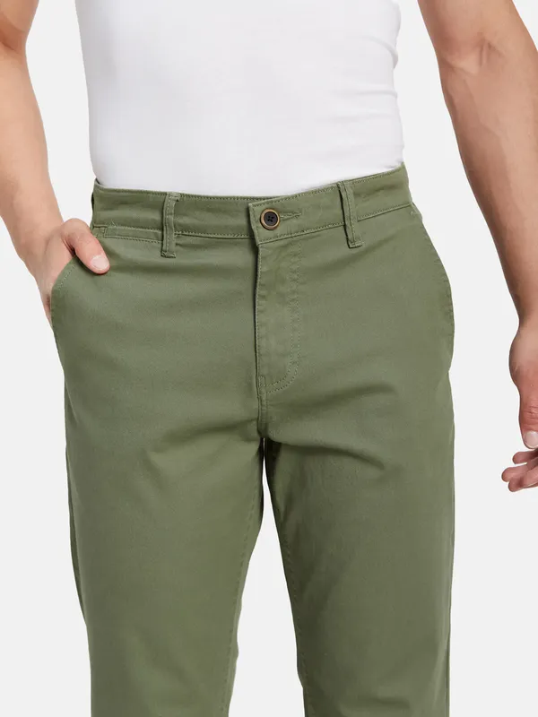 Regular Fit Cotton Trousers
