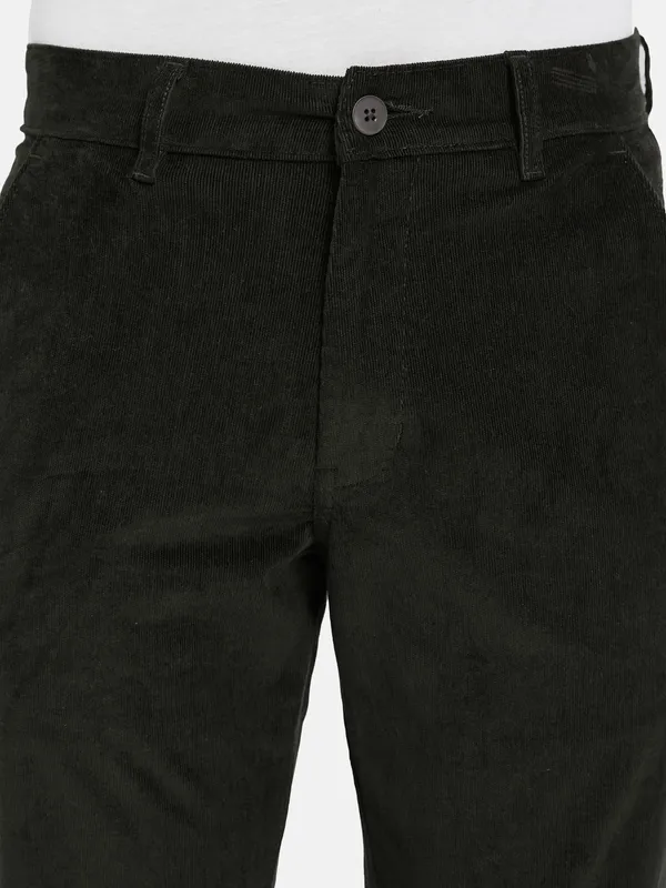 Octave Men Mid Rise Cotton Regular Trousers