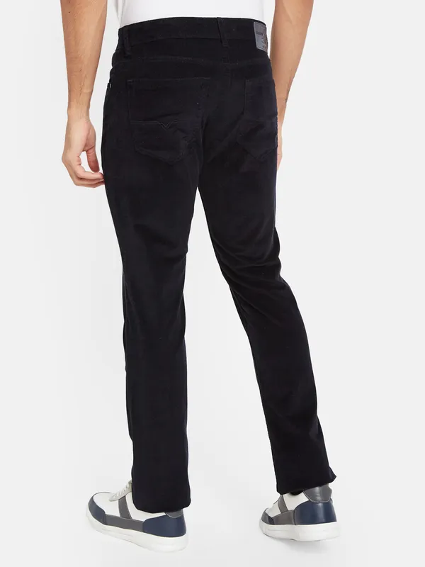 Octave Men Navy Blue Chinos Trousers