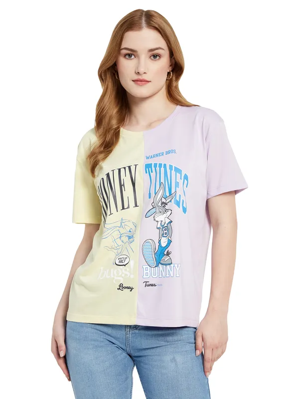 Warner Bros. Cut & Sew Looney Tunes Print T-shirt