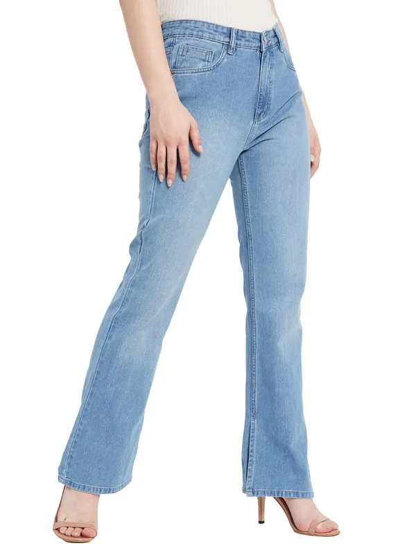 Wide Leg Mid Waist Jeans