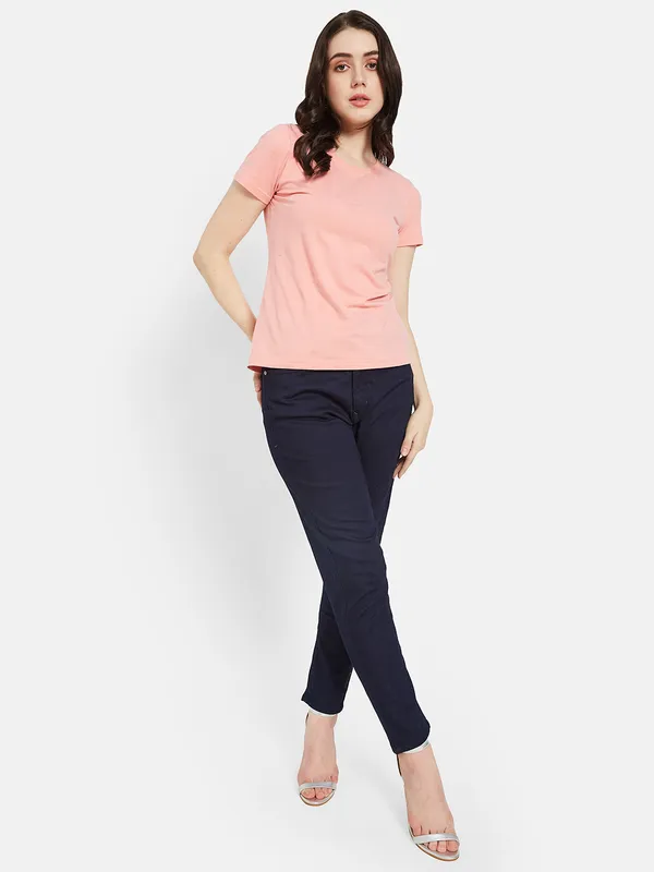 METTLE Women Blue Stretchable Jeans