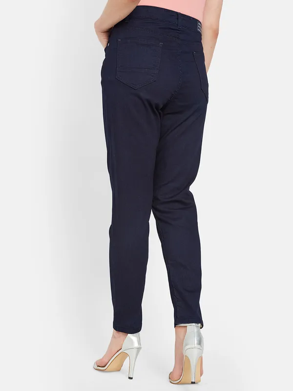 METTLE Women Blue Stretchable Jeans