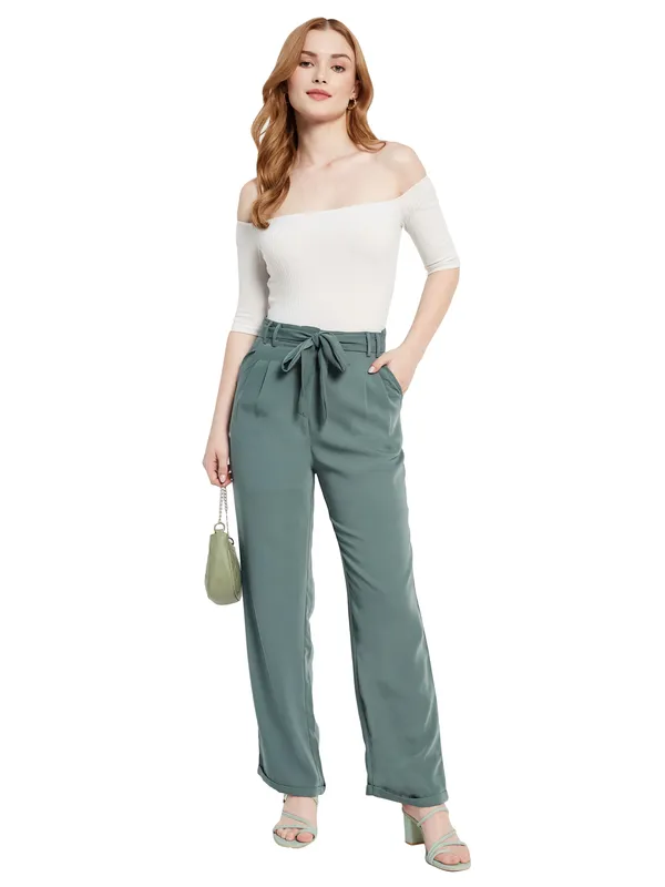 High Waisted Trouser with Belt