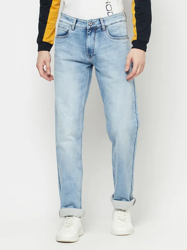 Men Dark Blue Jeans