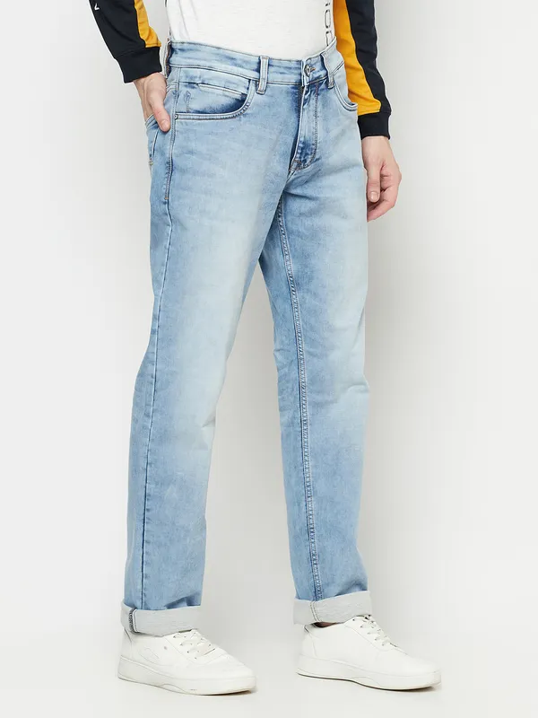 Men Dark Blue Jeans