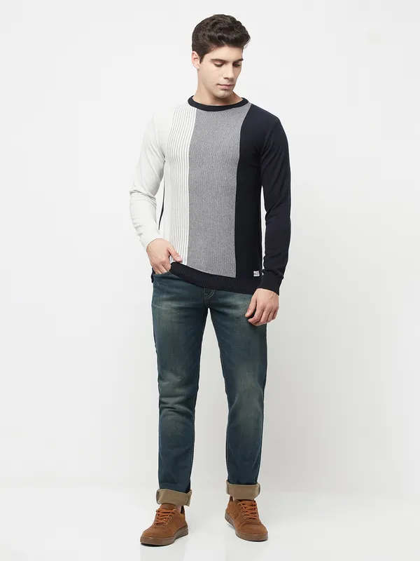 Men Navy Sweaters