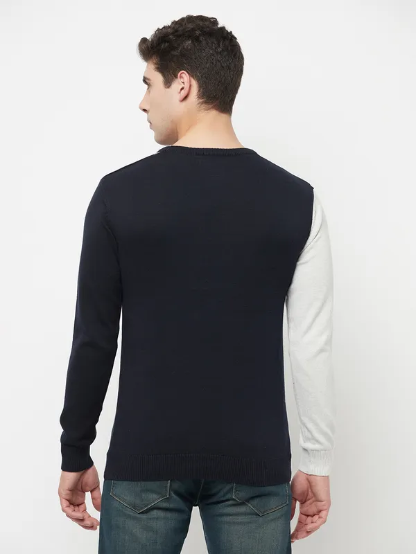 Men Navy Sweaters