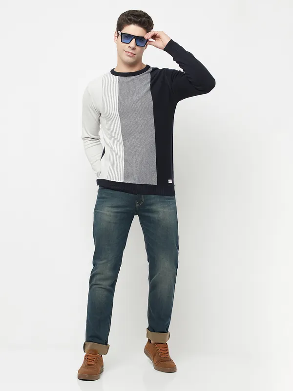 Men Navy Sweaters