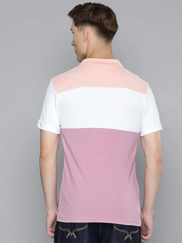 LEVIS pink color block t-shirt