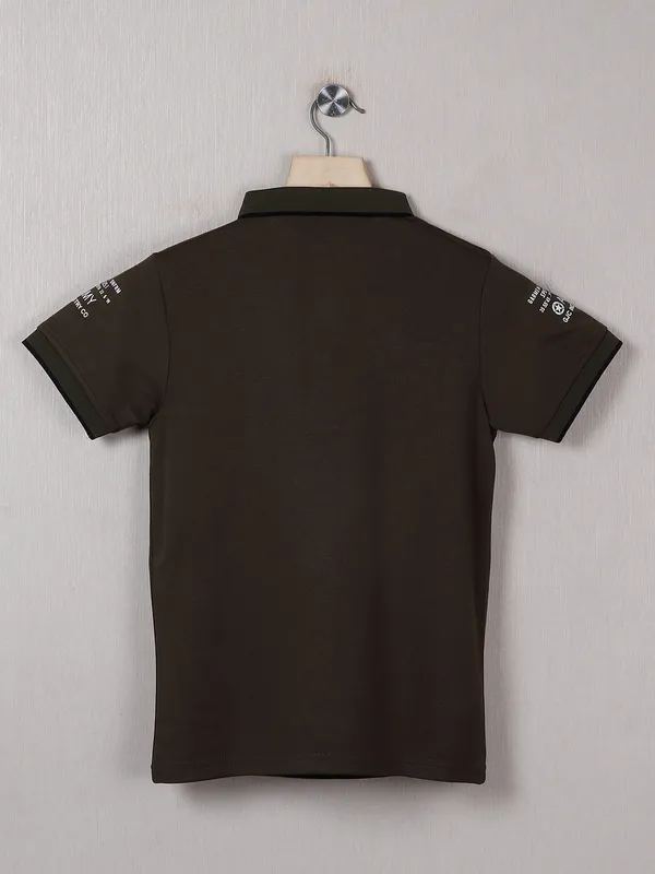 99 Balloon olive cotton casual printed t shirt
