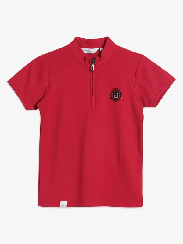99 Balloon red printed t shirt in cotton