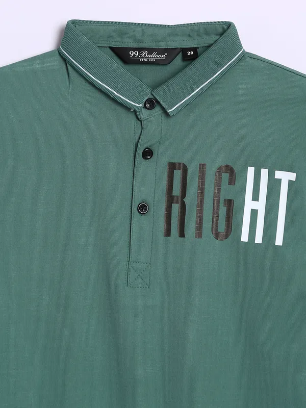 99 Balloon green half sleeves t shirt
