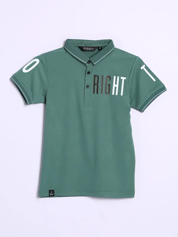 99 Balloon green half sleeves t shirt