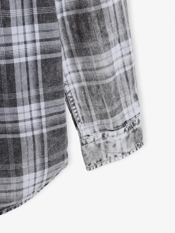 KILLER grey cotton casual shirt
