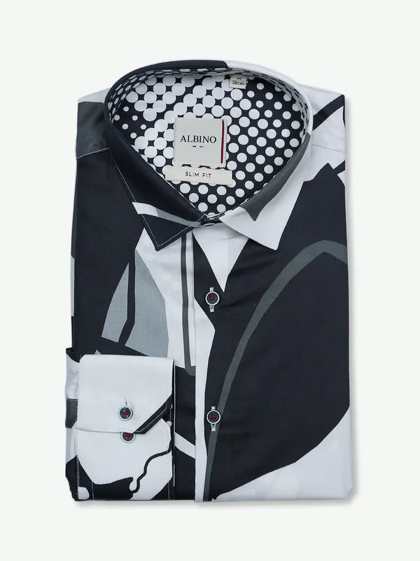 Albino black and white printed shirt