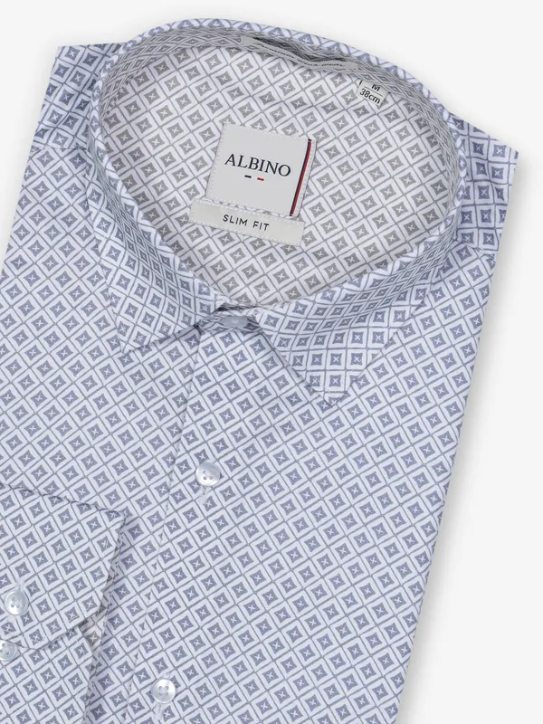 ALBINO dark grey checks cotton shirt