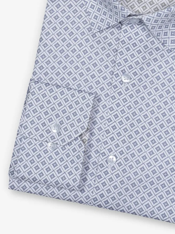 ALBINO dark grey checks cotton shirt