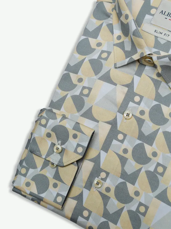 Albino grey and yellow cotton shirt